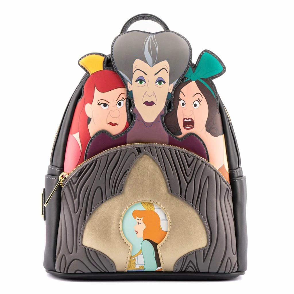Lounge Fly Bags & Wallets Cinderella - Disney Villains Scene Evil Step Mother & Step Sisters Loungefly Mini Backpack 1 Lounge Fly Bags & Wallets Cinderella - Disney Villains Scene Evil Step Mother & Step Sisters Loungefly Mini Backpack