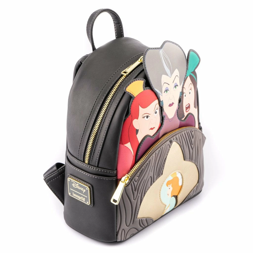Lounge Fly Bags & Wallets Cinderella - Disney Villains Scene Evil Step Mother & Step Sisters Loungefly Mini Backpack 5 Lounge Fly Bags & Wallets Cinderella - Disney Villains Scene Evil Step Mother & Step Sisters Loungefly Mini Backpack