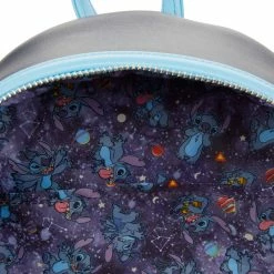 Lounge Fly Bags & Wallets Lilo & Stitch - Space Adventure Glow In The Dark Loungefly Mini Backpack