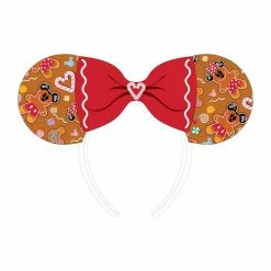 Lounge Fly Mickey Mouse - Gingerbread AOP Patent Bow Loungefly Headband