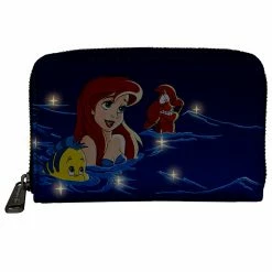 Lounge Fly Little Mermaid - Ariel Fireworks Loungefly Zip Purse Bags & Wallets