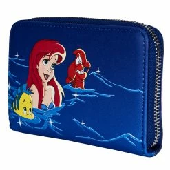 Lounge Fly Little Mermaid - Ariel Fireworks Loungefly Zip Purse Bags & Wallets