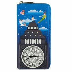 Lounge Fly Peter Pan - Glow Clock Loungefly Zip Purse Bags & Wallets