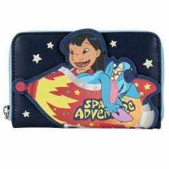Lounge Fly Lilo & Stitch - Space Adventure Glow In The Dark Loungefly Zip Purse Bags & Wallets