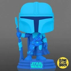 Funko Star Wars: The Mandalorian - Mandalorian Hologram Glow US Exclusive Pop! Vinyl [RS]