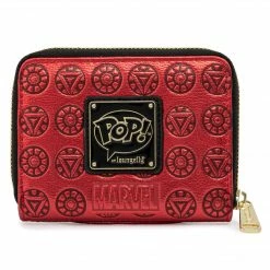 Lounge Fly Iron Man - Head Loungefly Zip Purse 7 Lounge Fly Iron Man - Head Loungefly Zip Purse