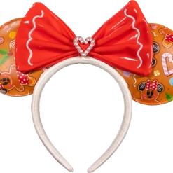 Lounge Fly Mickey Mouse - Gingerbread AOP Patent Bow Loungefly Headband