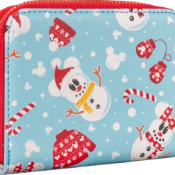 Lounge Fly Mickey Mouse - Snowman Mickey Minnie Loungefly Purse Bags & Wallets
