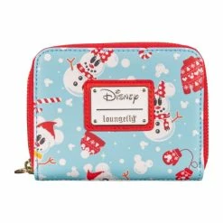 Lounge Fly Mickey Mouse - Snowman Mickey Minnie Loungefly Purse Bags & Wallets