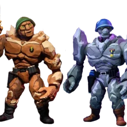 Neca Teenage Mutant Ninja Turtles - Traag & Granitor 7" Action Figure 2-pack