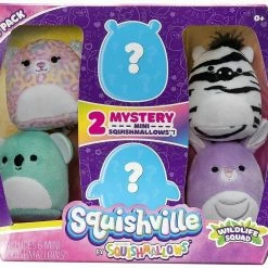 Banter Toys SQUISHMALLOWS SQUISHVILLE – Mini Plush (Squishville Mini Squishmallow 6 Pack) Plush Figures